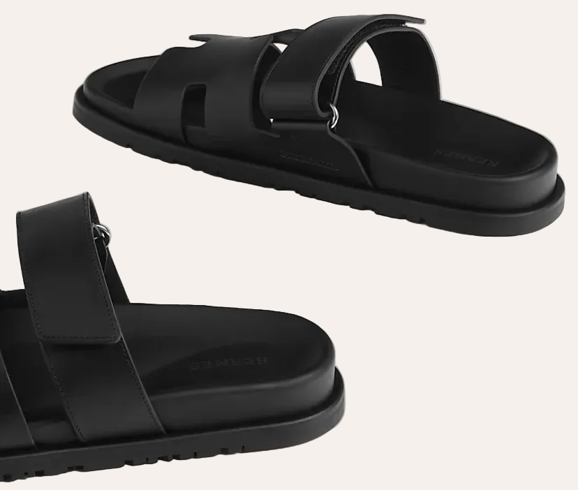 Hermès Chypre Sandal — Noir