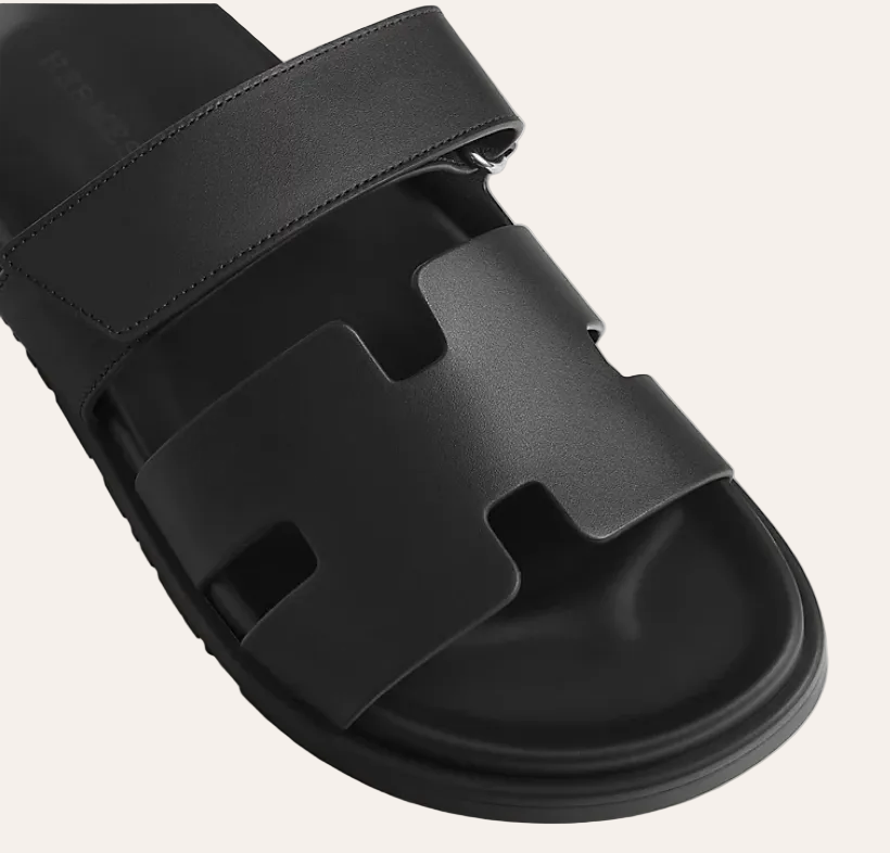 Hermès Chypre Sandal — Noir