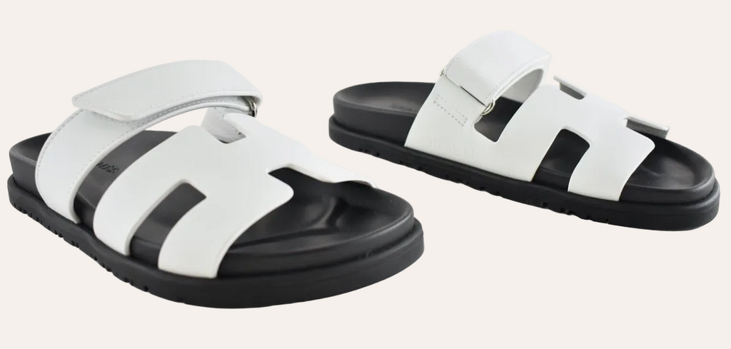 Hermès Chypre Sandal — Blanc