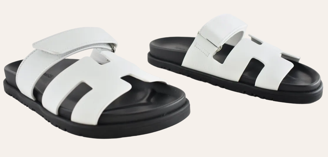 Hermès Chypre Sandal — Blanc