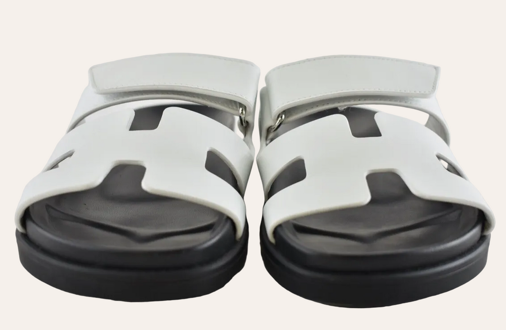 Hermès Chypre Sandal — Blanc