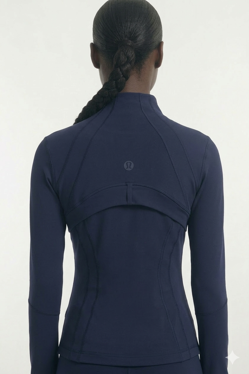 Ensemble sport zippé – Bleu marine