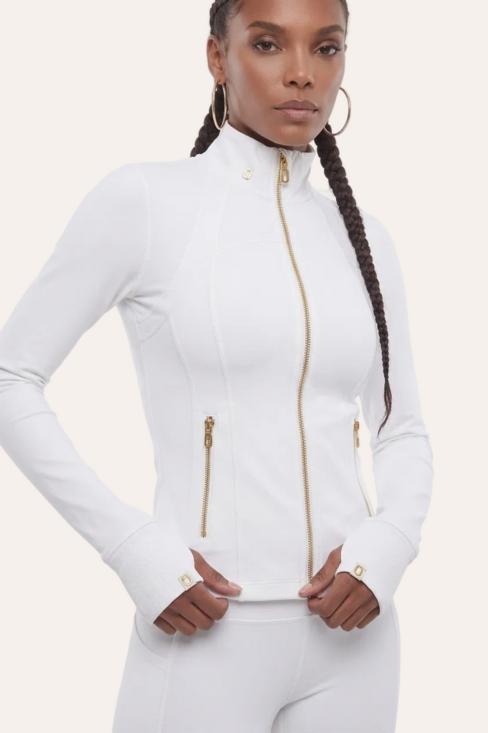 Veste de sport zippée – Blanc