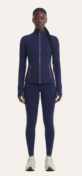 Ensemble sport zippé – Bleu marine